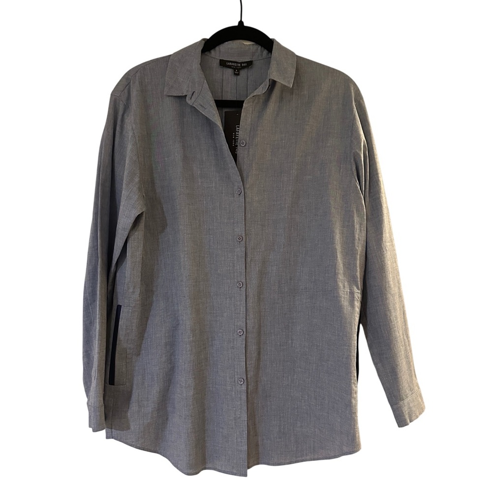 NWT Lafayette 148 NY button down shirt with pockets - size S